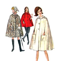 5303 SIMPLICITY 1963 COLLAR CAPE 2 LENGTHS, SCARF PATTERN 12 32B
